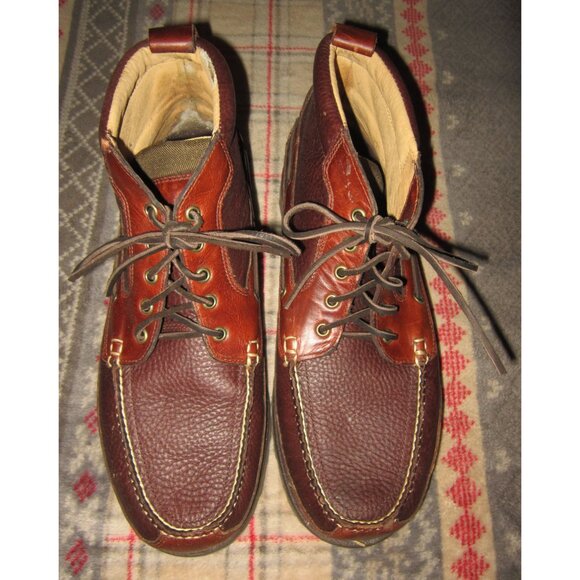 LL Bean Allagash Bison Chukka Men's Boots Brown Bison Men's US 14 W EE Leather - Picture 3 of 7